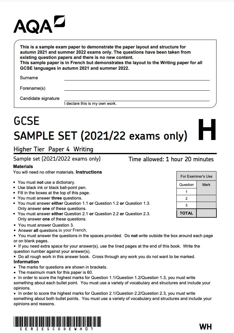 aqa-gcse-french-8658-advance-information-june-2022